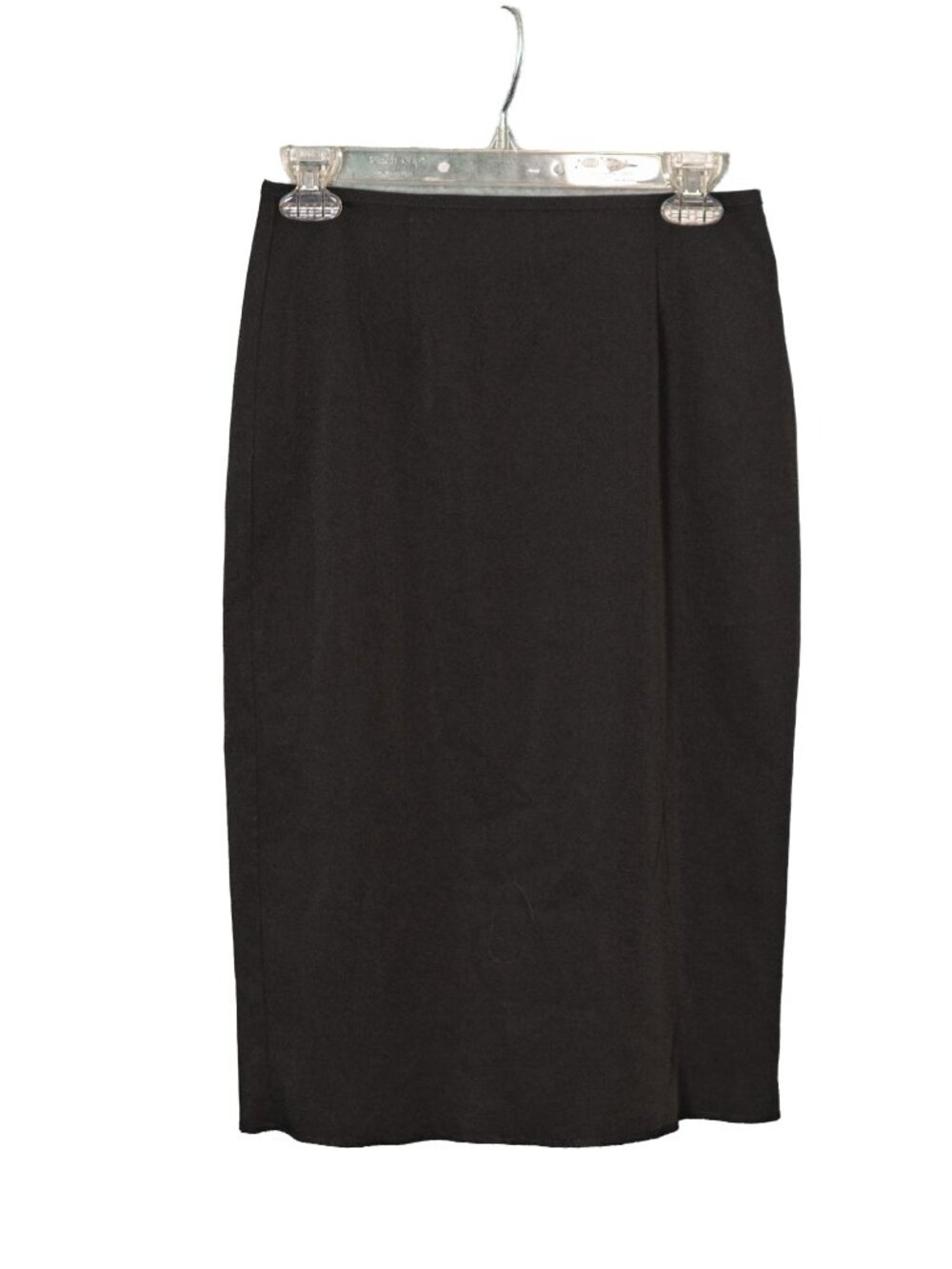 Black Button Detail Zip Pencil Skirt - Part of Set - Size 5